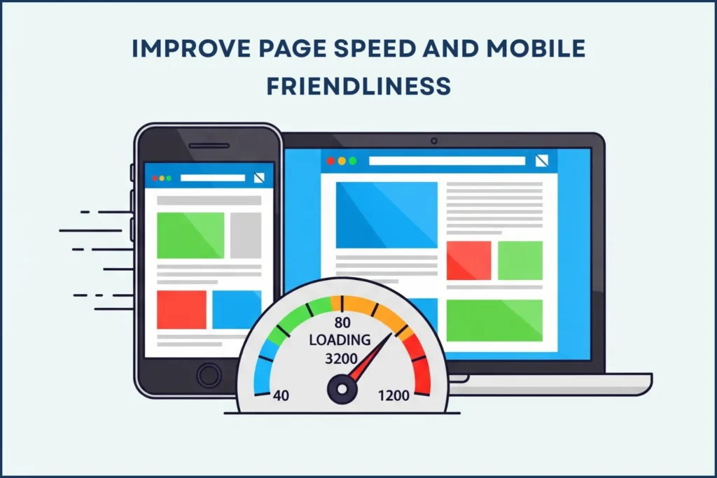 Improve Page Speed and Mobile Friendliness