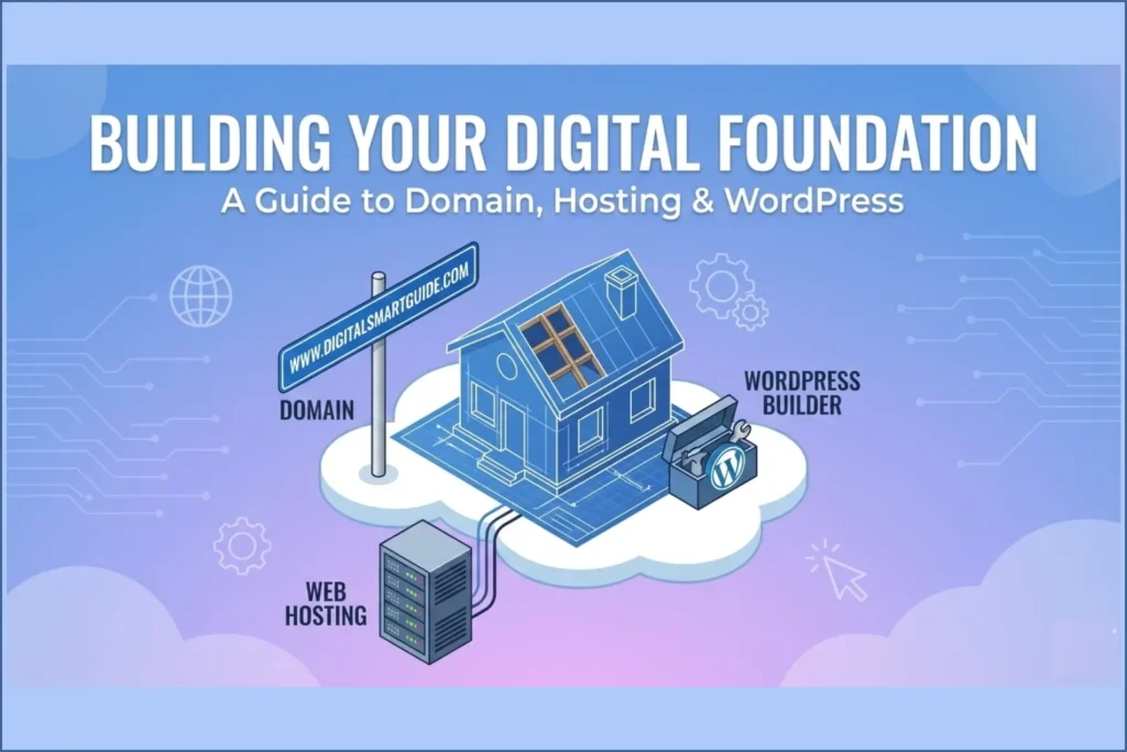 The Ideal Guide to WordPress Domain and Hosting for Beginners by Digital Smart Guide.